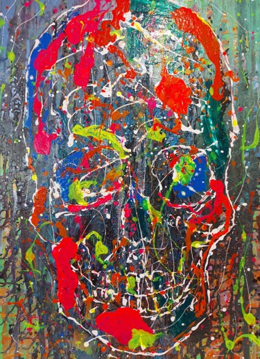 Peinture intitulée "DADDY" par Georgi Todorov, Œuvre d'art originale, Acrylique