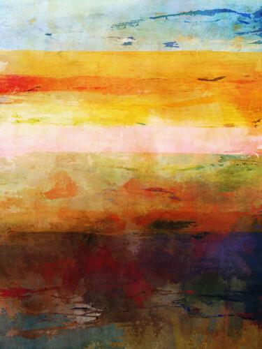 Painting titled "Lever de soleil rus…" by Georgia Chagas, Original Artwork, Acrylic