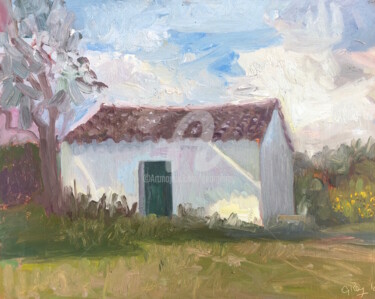 Pintura intitulada "Olive Orchard, Olha…" por Georgina Rey, Obras de arte originais, Óleo