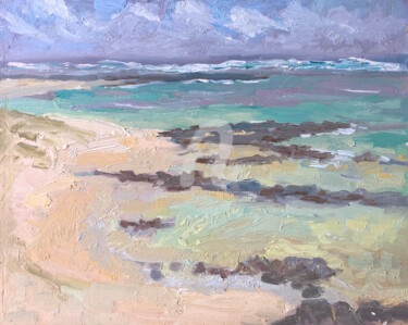Painting titled "Shallow Waters TDD,…" by Georgina Rey, Original Artwork, Oil