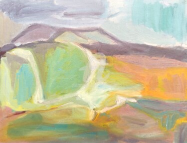 Painting titled "Hills" by Georgina Rey, Original Artwork, Oil