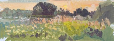 Painting titled "Reeds at Frensham P…" by Georgina Rey, Original Art, Oil