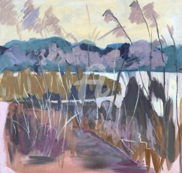 Pittura intitolato "In the Reeds" da Georgina Rey, Opera d'arte originale, Olio