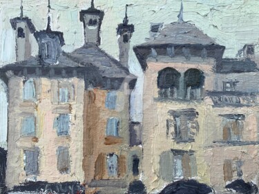 Painting titled "Piazza del Mercato,…" by Georgina Rey, Original Artwork, Oil