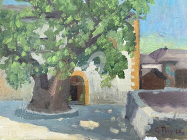 Painting titled "The Old Lime Tree,…" by Georgina Rey, Original Artwork, Oil