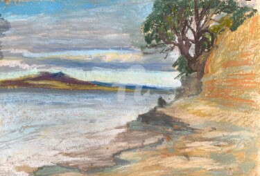 Pintura intitulada "Orange Rocks, Murra…" por Georgina Rey, Obras de arte originais, Pastel