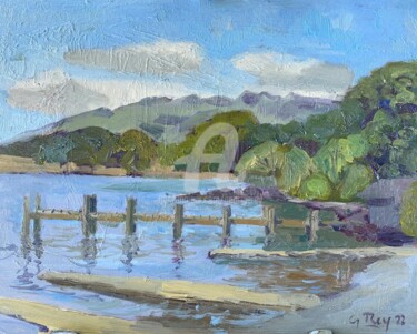 Pittura intitolato "Lake Windermere" da Georgina Rey, Opera d'arte originale, Olio