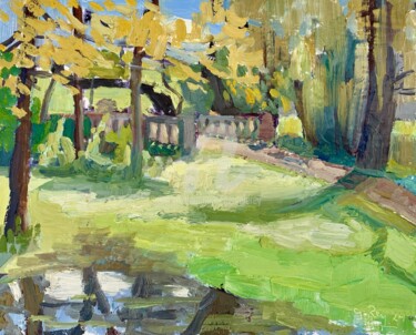 Painting titled "Spring at Dean’s Co…" by Georgina Rey, Original Artwork, Oil