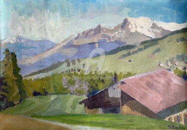 Painting titled "The Cheese Chalet,…" by Georgina Rey, Original Artwork, Oil