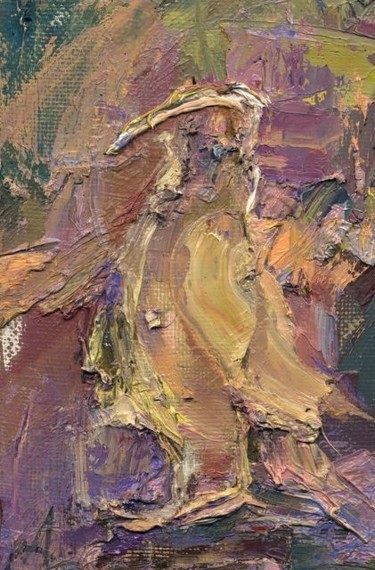 Картина под названием "Птица/Bird" - Anastasiya Georgievskaya, Подлинное произведение искусства, Масло