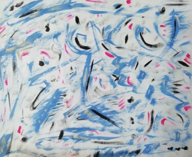 Картина под названием "Метель" - Георгий Сорокин, Подлинное произведение искусства, Акрил