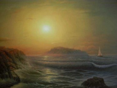 Painting titled "Morning" by Georgi Shishkov, Original Artwork, Oil