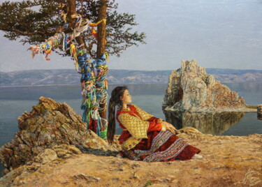 Painting titled "The moment of Unity…" by Georgii Ineshin (Georgy Ineshin Gotcha), Original Artwork, Oil