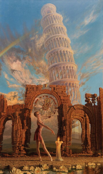 Картина под названием "TIME OF YOUNG" - Георгий Инешин (Georgy Ineshin / GOTCHA), Подлинное произведение искусства, Масло
