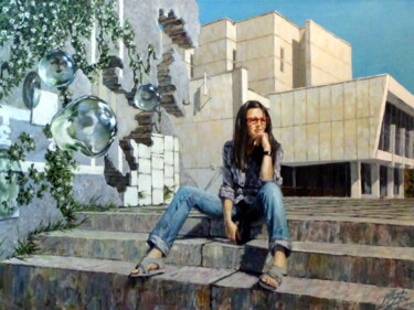 Painting titled "весна осенью 2010 г…" by Georgii Ineshin (Georgy Ineshin Gotcha), Original Artwork, Oil