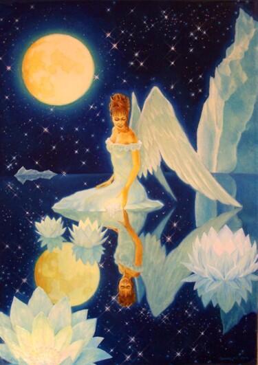 Картина под названием "angel 70-50 х-м" - Георгий Инешин (Georgy Ineshin / GOTCHA), Подлинное произведение искусства, Масло
