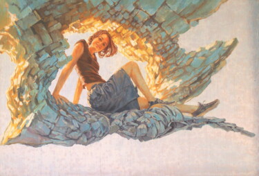 Peinture intitulée "ксуша х-м 60-90" par Georgii Ineshin (Georgy Ineshin Gotcha), Œuvre d'art originale, Huile