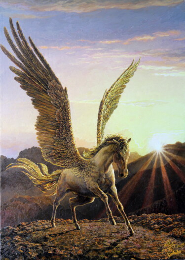 Картина под названием "Пегас  Pegasus 11.2…" - Георгий Инешин (Georgy Ineshin / GOTCHA), Подлинное произведение искусства