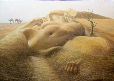 Картина под названием "Караван желаний 11.…" - Георгий Инешин (Georgy Ineshin / GOTCHA), Подлинное произведение искусства