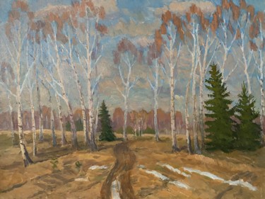 Peinture intitulée "Spring" par Oleg Vasiliev, Œuvre d'art originale, Huile