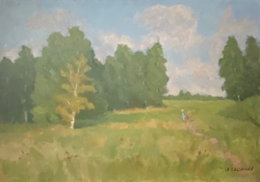 Painting titled "Midday 2019" by Oleg Vasiliev, Original Artwork, Oil