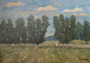 Malerei mit dem Titel "Willows" von Oleg Vasiliev, Original-Kunstwerk, Öl