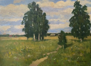 Painting titled "July" by Oleg Vasiliev, Original Artwork, Oil