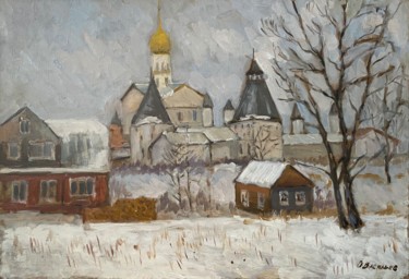 Painting titled "Spas na senyah" by Oleg Vasiliev, Original Artwork, Oil