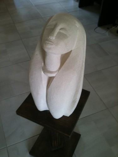 Sculpture titled "divin" by Gepsy, Original Artwork, Stone