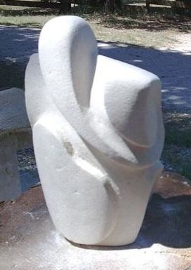 Sculpture titled "mademoiselle" by Gepsy, Original Artwork, Stone