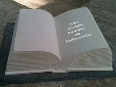 Sculpture intitulée "livre-ouvert.jpg" par Gepsy, Œuvre d'art originale