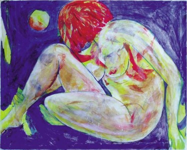 Peinture intitulée "Bain de lune" par Geral, Œuvre d'art originale