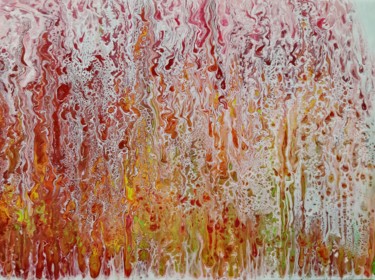 Pintura intitulada "August rains" por Llum, Obras de arte originais, Acrílico