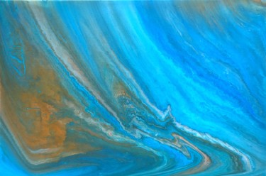 Painting titled "Blue" by Llum, Original Artwork, Acrylic