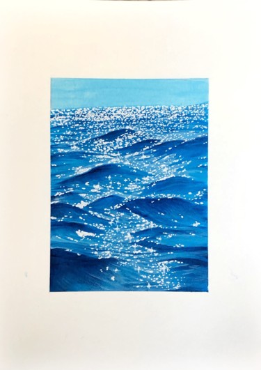 Painting titled "Sea II" by Llum, Original Artwork, Acrylic