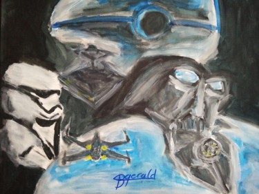 Painting titled "Star wars" by Gerald Berger-Champion, Original Artwork, Acrylic