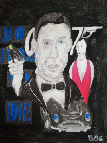 Painting titled "James Bond-No time…" by Gerald Berger-Champion, Original Artwork, Acrylic