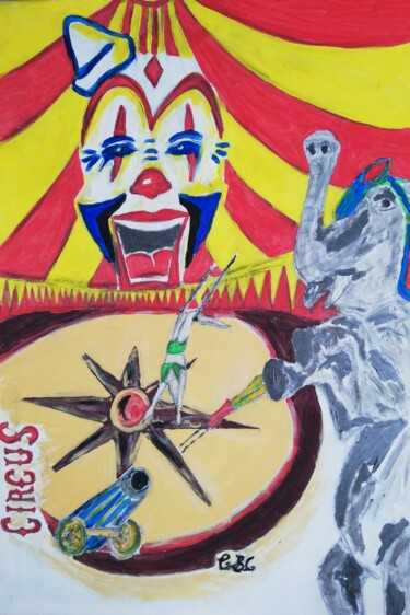 Painting titled "Circus" by Gerald Berger-Champion, Original Artwork, Acrylic