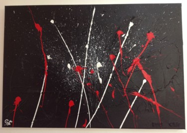 Peinture intitulée "Noir & Rouge" par Gérald  Ferrand, Œuvre d'art originale, Acrylique