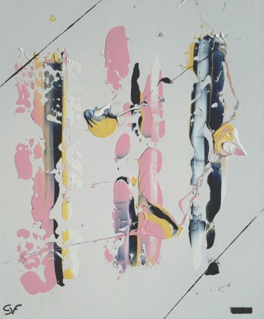 Peinture intitulée "Chute" par Gérald  Ferrand, Œuvre d'art originale, Acrylique