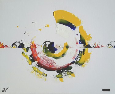 Peinture intitulée "Rond" par Gérald  Ferrand, Œuvre d'art originale, Acrylique