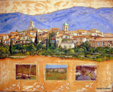 Painting titled "Lourmarin II" by Gérald Guillotte, Original Artwork