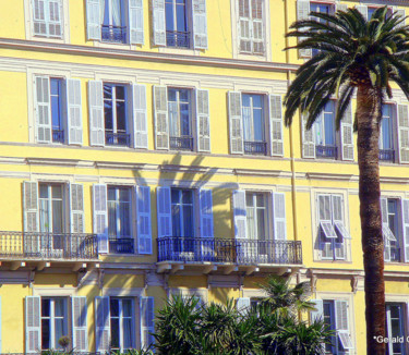Fotografia zatytułowany „Façade à Nice Côte…” autorstwa Gérald Guillotte, Oryginalna praca