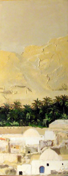 Peinture intitulée ""L'oasis"" par Gérald Guillotte, Œuvre d'art originale
