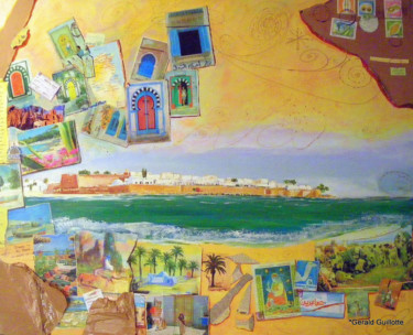 Peinture intitulée ""Hammamet"" par Gérald Guillotte, Œuvre d'art originale