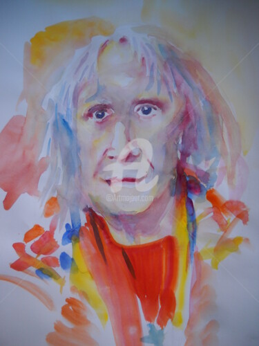 Painting titled "Soren" by Gérald Janowski, Original Artwork, Watercolor