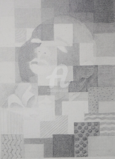 Dessin intitulée "creation inconciente" par Coligera, Œuvre d'art originale, Crayon