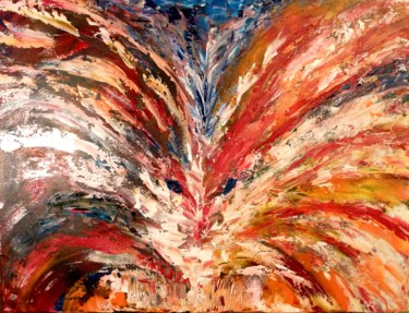 Painting titled "Rage Inside -" by Géraldine Ferrin, Original Artwork, Acrylic
