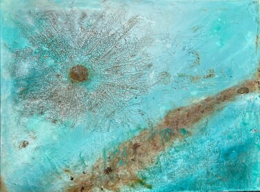 Картина под названием "Sea and sun" - Geraldine Revillard, Подлинное произведение искусства, Акрил Установлен на Деревянная…