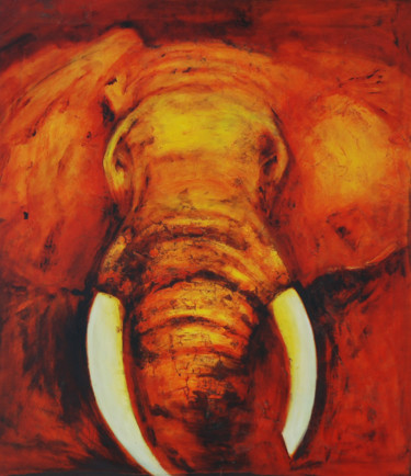 Peinture intitulée "ivoire.jpg" par Géraldine Satish, Œuvre d'art originale